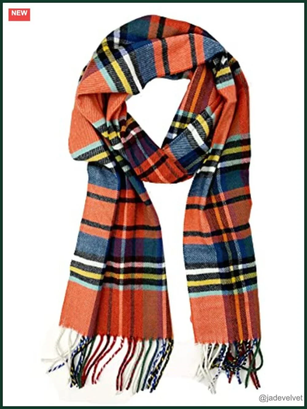 Super Soft Cashmere Feel Unisex Winter Scarf with Tassel Fringe